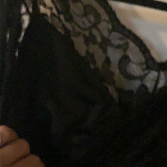 Ladies Full length black lace dress - Picture 8 of 10